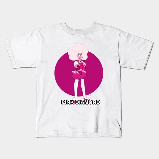 Pink Diamond Kids T-Shirt by garciajey